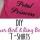 DIY Flower Girl And Ring Bearer T-Shirts