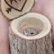 Beautiful Shops: Personalized Rustic Wood Ring Bearer Pillow Box Alternative Tree Stump