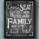 Choose a seat not a side, printed chalkboard wedding sign, rustic sign, chalkboard sign, seating sign, wedding poster, wedding aisle sign