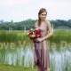 Bridesmaid Dress Infinity Dress Dusty Brown Knee Length Wrap Convertible Dress Wedding Dress