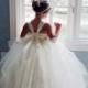Ivory Flower Girl Dress Shabby Chic Flowers Dress Tulle Dress Wedding Dress Birthday Dress Toddler Tutu Dress 1t 2t 3t 4t 5t Morden Wedding