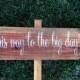 Wedding Sign, Wedding Directional Sign - This Way to the Big Day WS-91