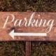 Ceremony Parking Wedding Sign - Reclaimed Wood WS-73