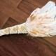 Custom made  BRIDAL FEATHER FAN gemstone instead of Bouquet with “throw away fan” can add flowers Native American inspired Wedding accessory