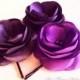 Purple Hair  Flowers Purple Hair Pins Purple Hair Clips Purple Flower Girl Purple Bobby Pins Purple Wedding Radiant Orchid Clip - Set of 3