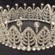 Alexa's Wedding Crown, Swarovski Leaf Crystal Rhinestone Design, Bridal Wedding Hair Accessories
