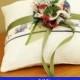 Ring Bearer Pillow, Vintage Table Linen, Elegant vintage Handkerchief