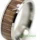 Mens Wooden Ring,Titanium Wedding Band,Titanium Ring,Anniversary Promise Wood Ring for Men,Engagement Ring,Zebra Rosewood Inlay