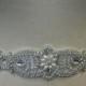 Wedding Belt, Bridal Belt, Sash Belt, Vintage Inspired Belt - Crystal Rhinestone & Pearls - Style B199P