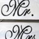 Mr. & Mrs.Signs FREE SHIPPING- Mr. and Mrs. Chair Signs- Wedding- Bride and Groom- Wedding Signs- Signs-Rustic wedding signs