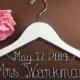 Bridal Hanger with Date for your wedding pictures, Personalized custom bridal hanger, brides hanger, Bridal Hanger, Wedding hanger, Bridal