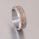 Titanium and Wood ring // Olive Wood ring // Mens Wood Rings //wood Wedding Band //Men's wedding Band