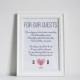 Custom Thumbprint Heart Bathroom Basket Sign 5x7" DIY Wedding Printable