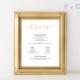 Gold Slant Cheers Bar Menu - Printable Sign - DIY Editable Template - Microsoft Word - 8x10 inches - Gold Faux foil calligraphy styling