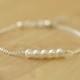 Freshwater pearl bracelet bridesmaid bracelet, delicate bracelet, bridesmaid jewellery - Beth