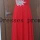 2014 red chiffon prom dresses long,simple one shoulder dress for holiday party,unique sheath long homecoming dress