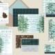 Rustic Pine Invitations - Watercolor Tree Wedding Invitations-Winter/Outdoors/Forest/Woodland/Conifer/Rustic/Nature Landscape