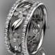 Platinum diamond flower wedding ring,engagement ring ADLR233