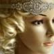 Crystal Rhinestone , flapper Gatsby Headband, Wedding Headband, Wedding Headpiece, Halo Bridal Headpiece, 1920s Flapper headband