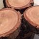 2 PASTRY STANDS wood slice natural live edge cake stand