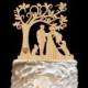 Wedding Cake Topper With Dog Rustic Wedding Cake Topper  Cat- Silhouetee Cake Topper Wedding Cake Topper