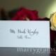 Wedding Place Cards - Simple Calligraphy Script Escort Cards - Affordable, Elegant Matching Signs & Custom Colors White Ink Available - SS07
