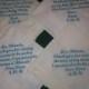 Embroidered Wedding Handkerchiefs for parents of Bride and Groom 205S Set of 4 hankies