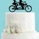 Bicycle Made for Two Tandem Bike Wedding Cake Topper