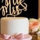 Wedding Cake Topper - Mr & Mrs Wedding Cake Topper - Gold Wedding Cake Topper