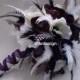VINTAGE VIXEN VAMP Wedding Bouquet With Lots of Feathers