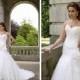 Strapless Chapel Train A-line Wedding Gown with Sweetheart Neckline