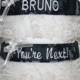 Military Bridal Garters (White Lace) - Army, Navy, Marines & Air Force