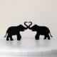 Wedding Cake Topper - Two Elephants, Elephant Wedding Cake topper