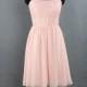 Short Bridesmaid Dress, Pink Spaghetti Strap Bridesmaid Dress, Short Prom Dress