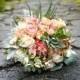 Fresh Flower Bridal Bouquet. Example Only For Local Brides ( Not for Sale). Succulent Bouquet. Mint and Peach Bouquet. Rustic Wedding.