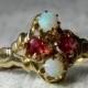 Opal Ring Victorian Opal Engagement Ring ALLSOPP Bros 14K Gold Antique Victorian Ring 14K Gold 1800s October Birthday