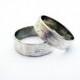 Simplicity. wedding rings. sterling silver rustic texture wedding rings