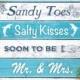 Save The Date - Turquoise Beach Sandy Toes Salty Kisses