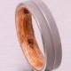 Mens Wood Wedding Band with Titanium Ring // wood wedding ring // engagement band // maple ring