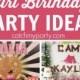 10 Popular Tween Girl Birthday Party Ideas