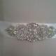 Wedding Belt, Bridal Belt, Sash Belt, Crystal Rhinestone & Off White Pearls  - Style B200099