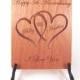 Anniversary Card - 5 Year Anniversary Wood Card - Personalized Engraving