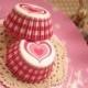 Pink Heart Gingham Picnic Cupcake Liners (50)