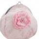pink and white lace handbag, bride handbag, bridal lace clutch bag, womens purse bag in wedding, formal, , bridesmaid clutch handbag 1495-01
