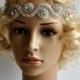 Rhinestone Headband, Wedding Headband, Wedding Bridal Headpiece, Headpiece, 1920s Flapper great gatsby headband