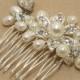Vintage Inspired Pearls Bridal Hair Comb, Pearl Hair Comb, Wedding Hair Comb, Bridal Hair Accessories, Wedding Hair Accessories