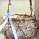 Rustic Twig Flower Girl Basket