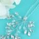 Swarovski crystal vine wedding hair pin, bridal hair accessories, crystal rhinestone hairpin, bridal hair pearl, bridal hairpins, 210545018