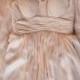 Blush Bridesmaid Dress, A-line Floor-length Crinkle Chiffon Bridesmaid Dress,long bridesmaid dress