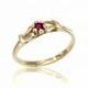 Ruby Engagement Ring, Vintage Ruby Ring, Engagement Ring,  Ruby Wedding Ring, Free Shipping